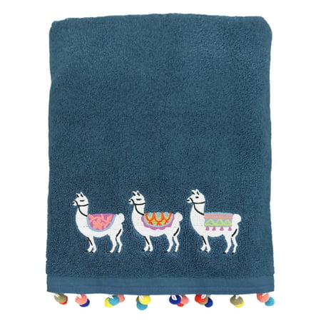 AGONA Hand Towel Cute Animal Llama Alpaca Floral Ultra Soft Absorbent Fingertip Towels Decorative Large Bath Towels Multipurpose for Bathroom Kitchen Gym Yoga Spa 30x15